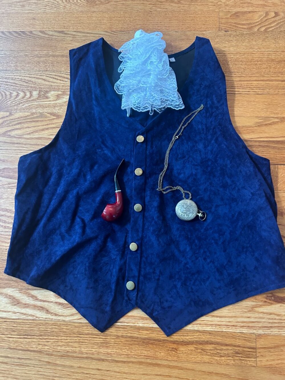 Velvet blue Vest